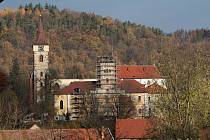 Sázavský klášter na konci listopadu 2023.