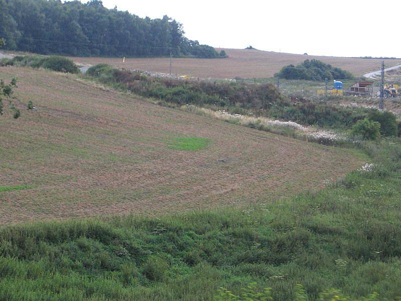 Stavba IV. železničního koridoru v srpnu 2011 - Zahradnický tunel, severní portál 