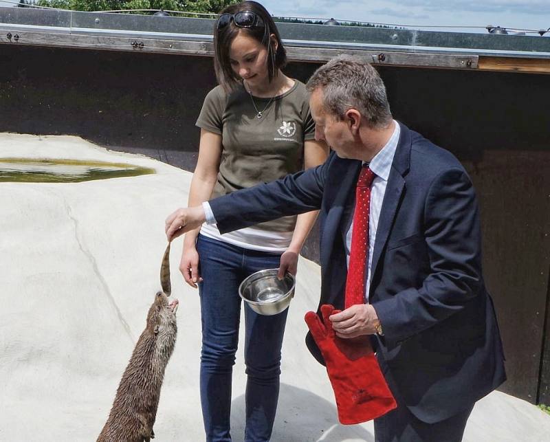 Ministr životního prostředí Richard Brabec ve Vlašimi.