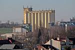 Benešov při pohledu ze střechy kostela sv. Anny - silo.