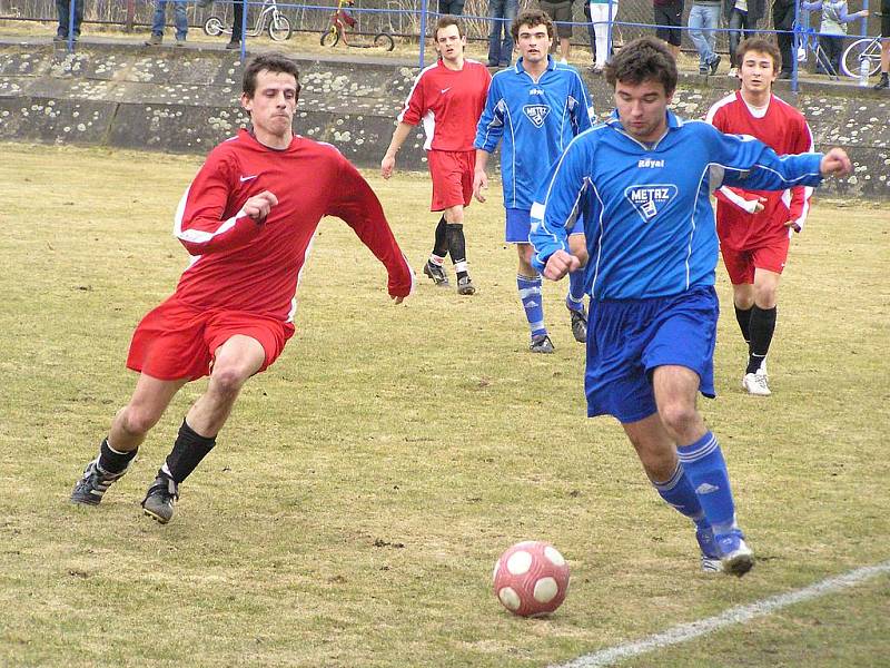 Zápas I. A třídy Týnec nad Sázavou - Nymburk 2:3.