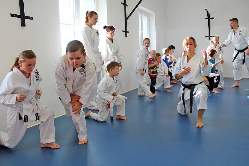 Ze zkoušek karatistického oddílu Sanchin Dojo.