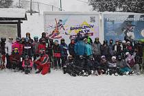 Kromě lyžování si žáci vlašimské obchodní akademie v Krkonoších užili i bohaté sněžení.