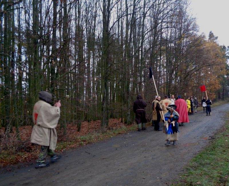 Vzpomínková akce na Holém vrchu u Nahorub k 600. výročí bitvy husitů s katolíky.