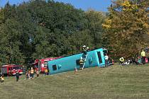 Havárie autobusu prověřila elektronický přenos informací i obrazu se zvukem.