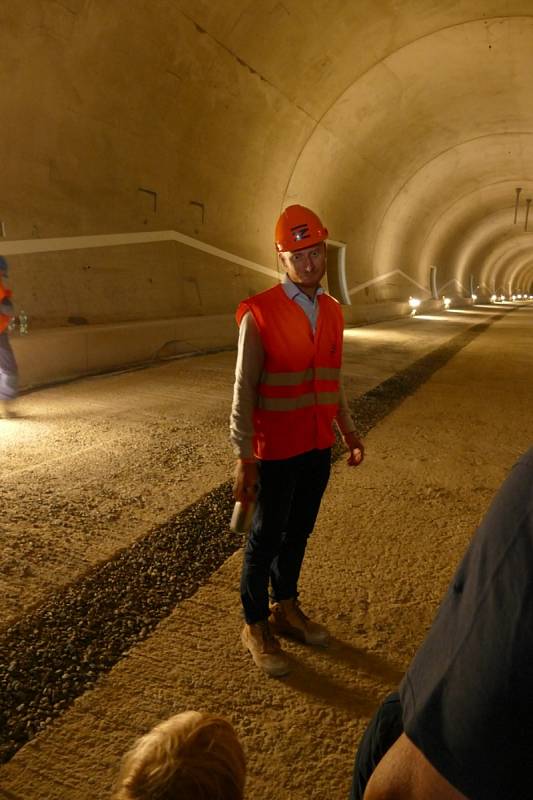 Ze Dne otevřené stavby modernizace vysokorychlostní železniční tratě Sudoměřice - Votice.