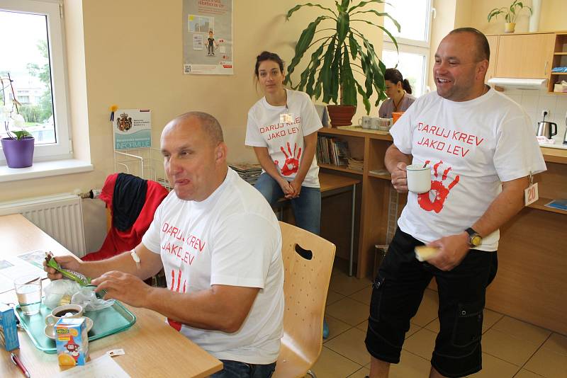 Akce daruj krev jako lev se v benešovské transfuzní stanici konala ve čtvrtek 7. září.