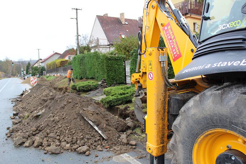 Rekonstrukce dešťové kanalizace v Jarkovicích.