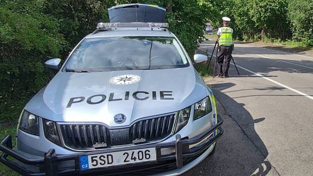 Z policejní dopravní akce ve Středočeském kraji zaměřené na rychlost.