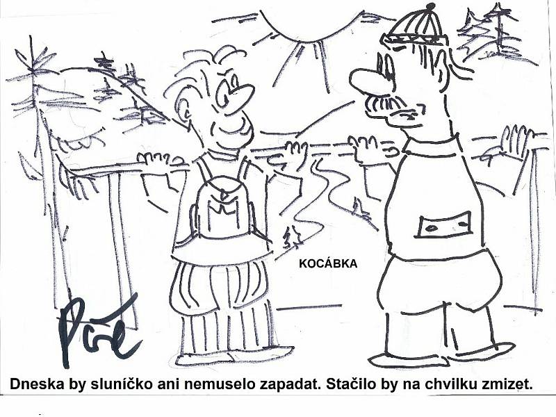 Kreslený humor Jiřího Cinkeise.