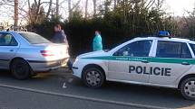 Policejní auto zezadu narazilo do Peugeotu