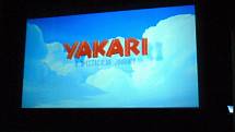 Z promítání animované pohádky Yakari ve votickém kině.