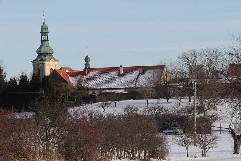 Zima v Maršovicích.