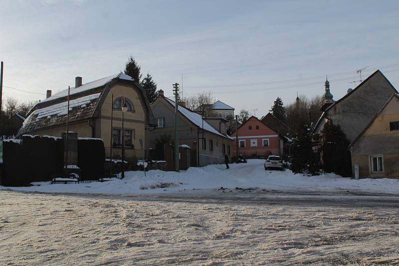 Zima v Maršovicích.