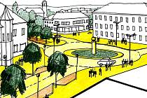 Podobně by v budoucnu mohlo vypadat řešení Husova náměstí ve Vlašimi