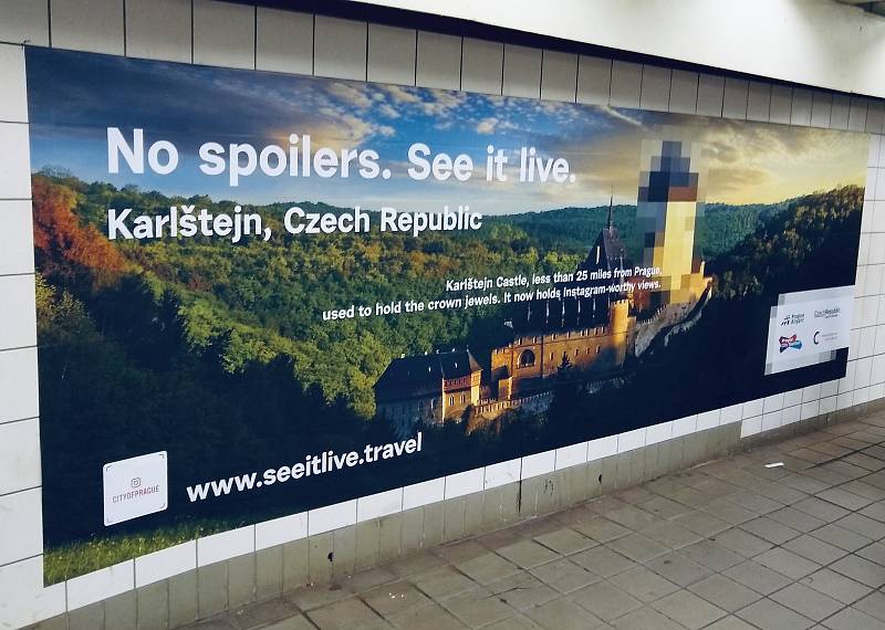 Reklamní kampaň, jejímž cílem je zlákat obyvatele USA k návštěvě České republiky.