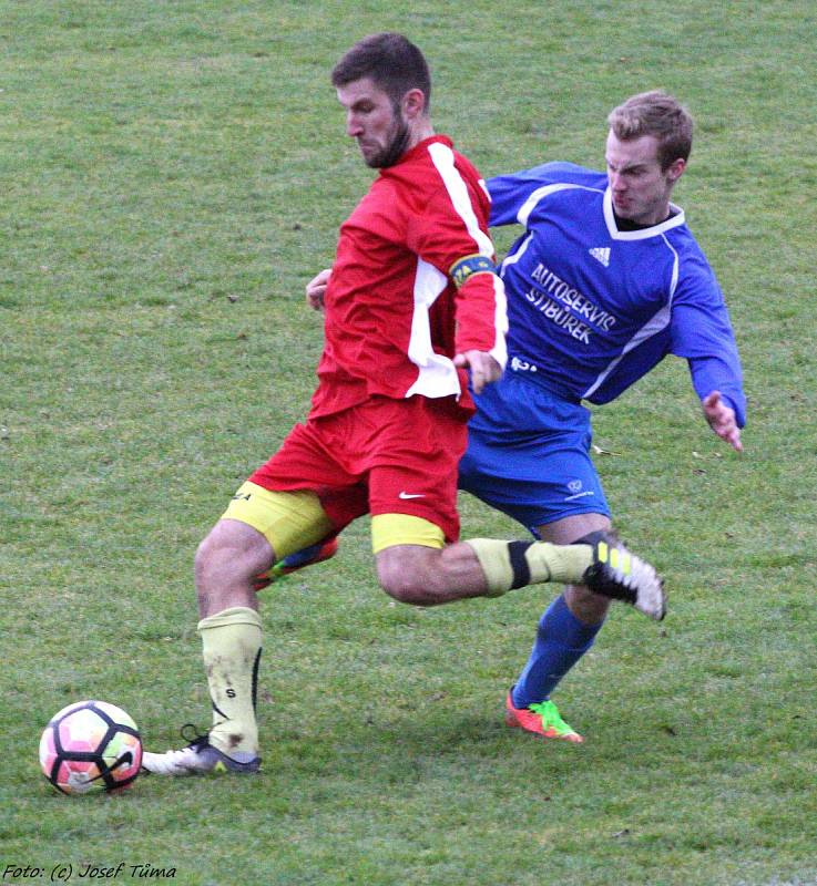 I. B třída: Zruč nad Sázavou - Týnec nad Sázavou 0:1. 