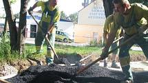 V Táborské ulici v Benešově jsou už nové chodníky