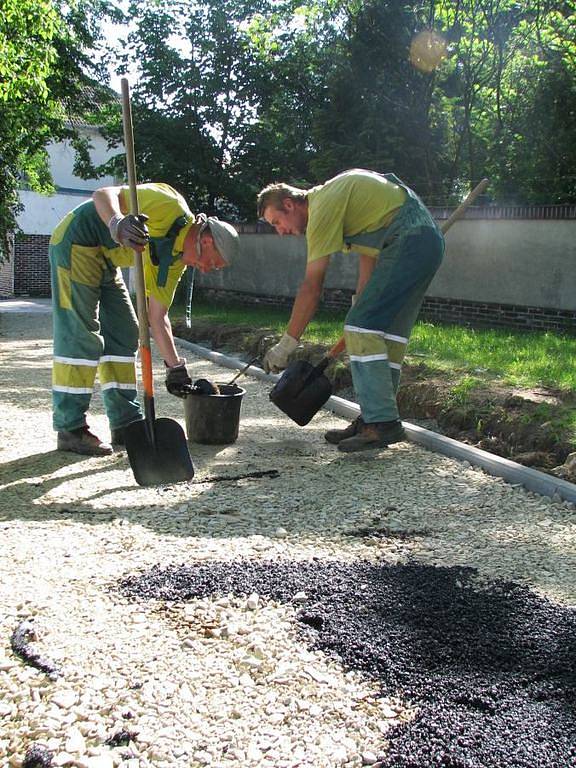 V Táborské ulici v Benešově jsou už nové chodníky