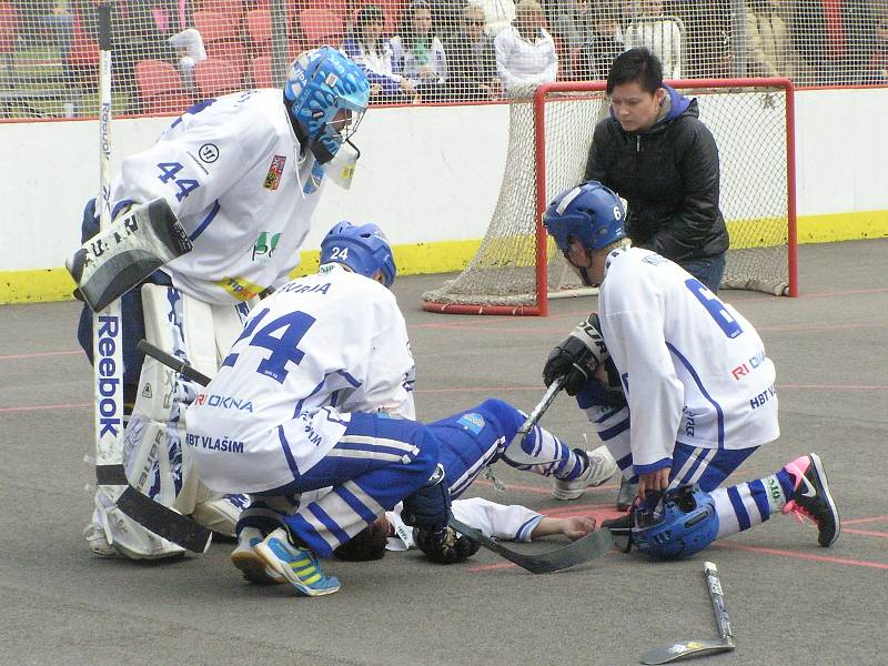 Semifinále extraligy hokejbalu Vlašim - Ústí nad Labem