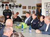 Ministr vnitra se seznámil s profesionálními i dobrovolnými hasiči z Vlašimi.