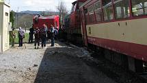 Nehoda na železničním přejezdu v Poříčí nad Sázavou