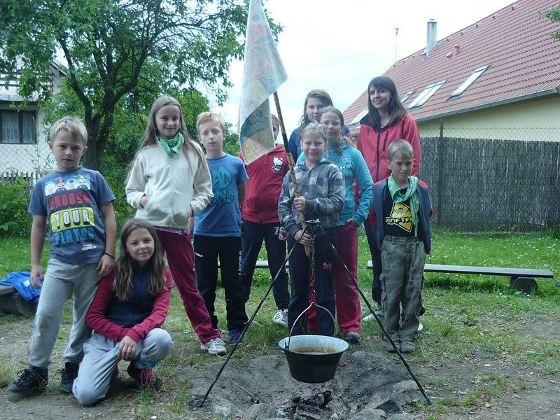 Prázdninové tábory benešovského DDM v Jablonné nad Vltavou.