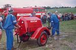 KLENOT techniky, motorová stříkačka, kterou dobrovolní hasiči z Krusičan koupili v roce 1948 od firmy Bert.