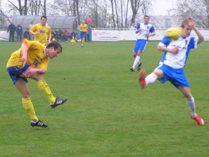 Z fotbalového zápasu FC Graffin Vlašim - SK Slovan Varnsdorf