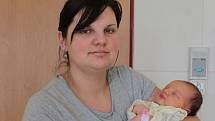 Malá Klaudie se narodila 17. února v 12.52. Sestřičky v porodnici jí navážily 3,31 kilogramu a naměřily 50 centimetrů. Z prvorozené dcery se radují Lucie Stehlíková a Michael Urbánek z Neveklova.
