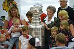 Michal Rozsíval představil Stanley Cup ve svém městě, Vlašimi.