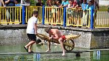 Water cup - přejezd přes rybník v Řimovicích.