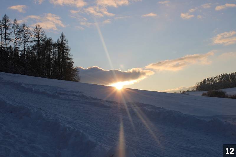 Fotografie se zimním motivem ve prospěch benefiční sbírky pro Filipa Strnada z Budenína.