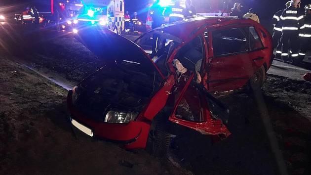 Tragická dopravní nehoda na novém úseku silnice I/3 mezi Bystřicí a Olbramovicemi.