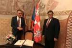 Na oficiální návštěvu Středočeského kraje přicestoval prezident Zemského sněmu Porýní -Falce Hendrik Hering.
