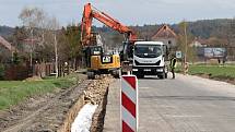 Rekonstrukce silnice II/112 u Chotýšan.