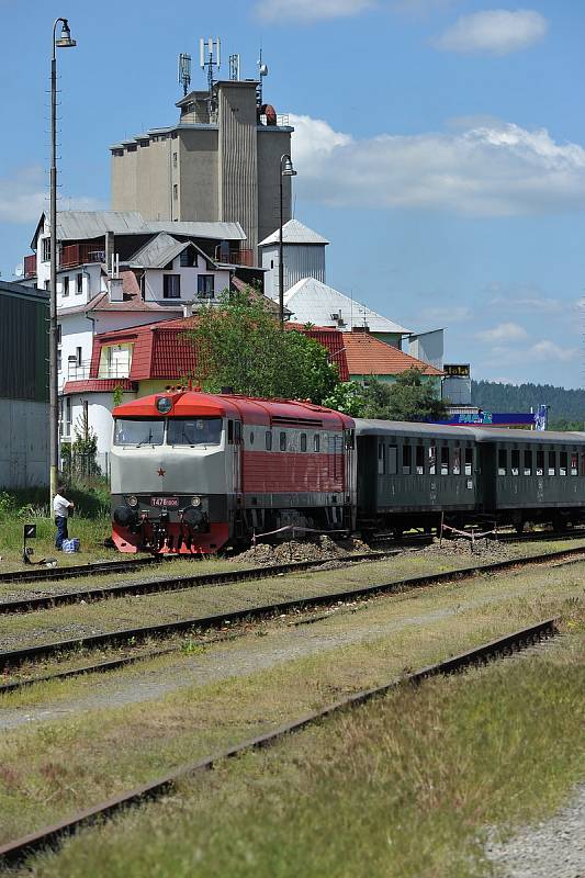 Lokomotivy potěšili ve Vlašimi milovníky vlaků. Zájemci si je prohlédli zvenku i zevnitř.