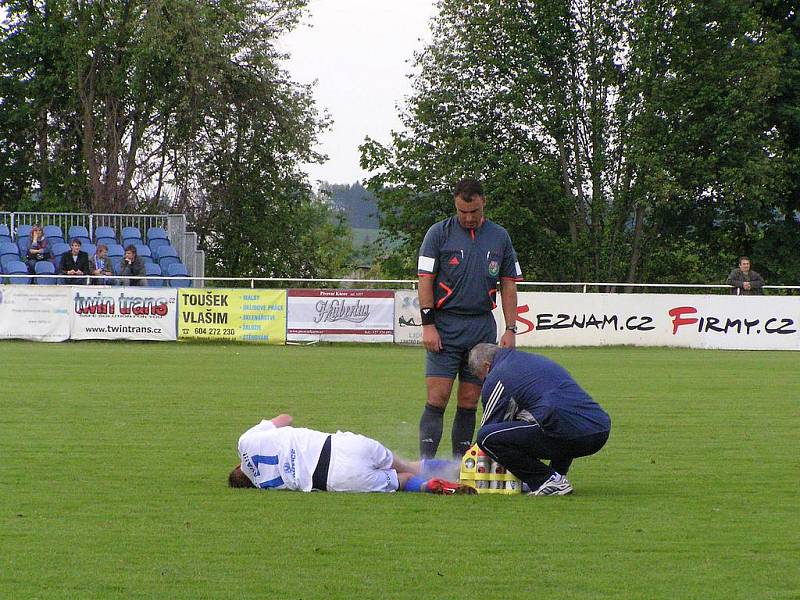 Fotbalový zápas II. ligy Vlašimi - Vítkovice 0:2