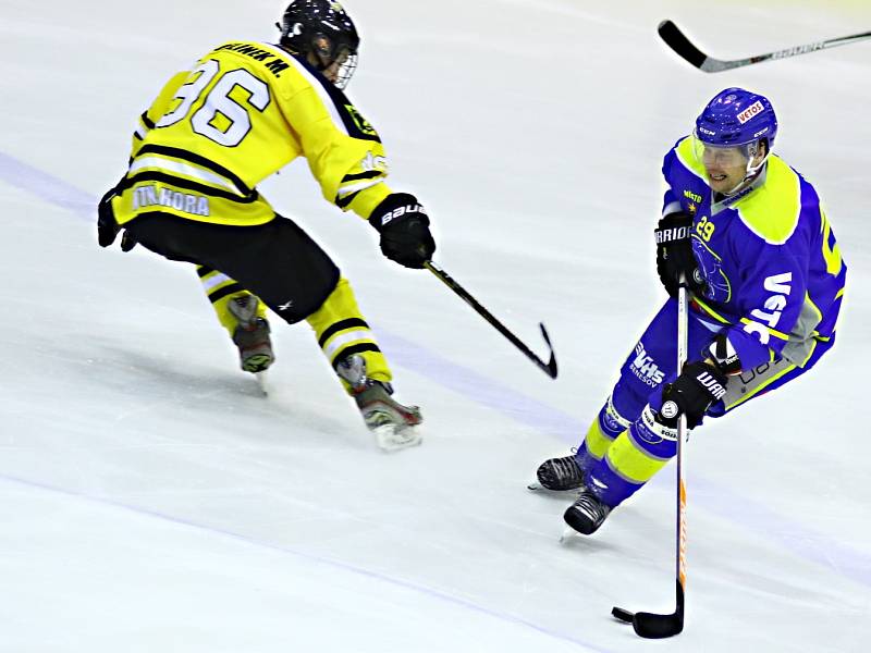 Krajská liga hokeje Kutná Hora - Benešov 1:7.