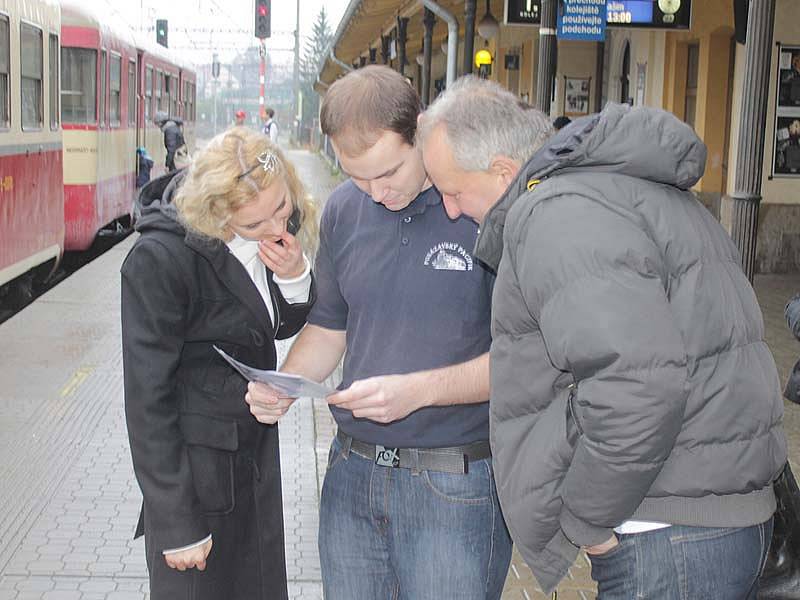 Zvláštní sobotní Mikulášský vlak z Benešova do Vlašimi a Trhového Štěpánova.