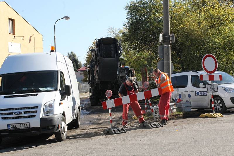 Zahájení prací na opravě ulice Jana Nohy, pondělí 16. října.