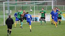 Fotbalový zápas divizních starších dorostenců Rokycany - Benešov 2:2.  