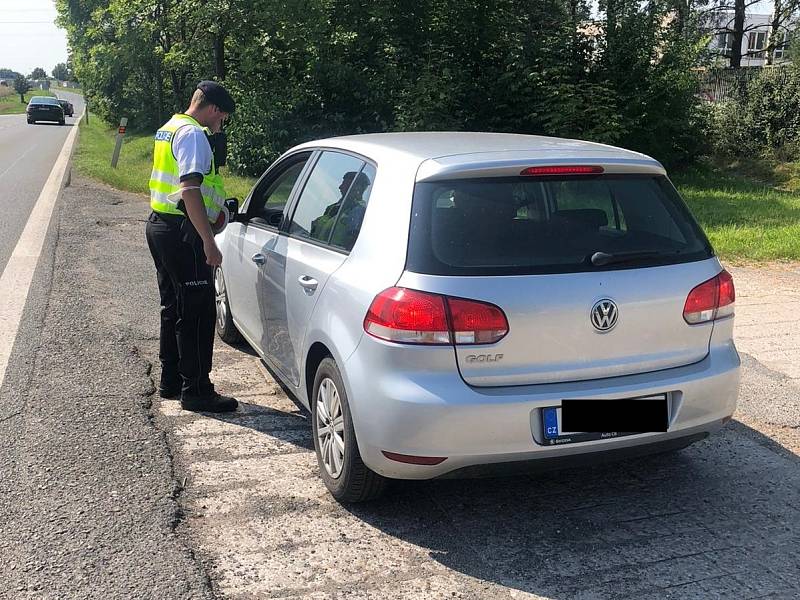 Z policejní dopravní akce ve Středočeském kraji zaměřené na rychlost.