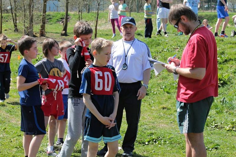 Atletická část plavecko - běžeckého poháru v Benešově.