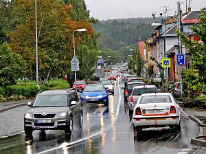 Čechova ulice v Benešově.