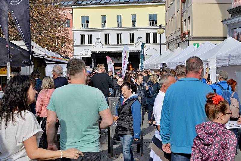 Milovníci vína zaplnili náměstí v Benešově.