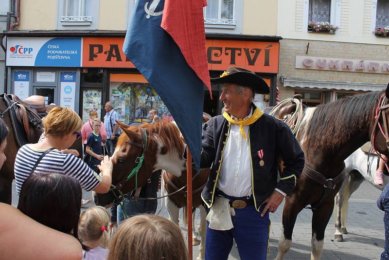 Z Memoriálu generála G. A. Custera v centru Benešova.