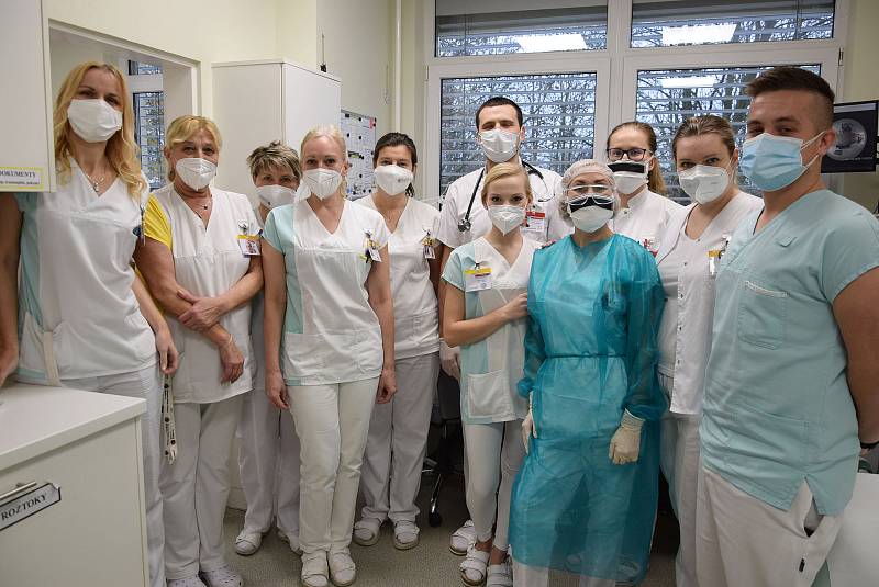 Covidová oddělení chirurgie a interny v Nemocnici Rudolfa a Stefanie v Benešově.