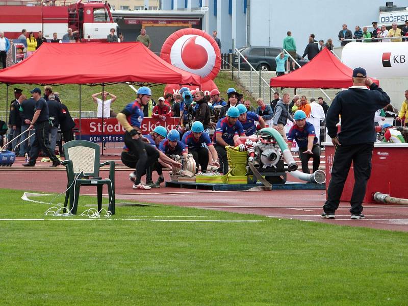 Hasiči z Chářovic vybojovali na mistrovství republiky v požárním sportu 11. místo.