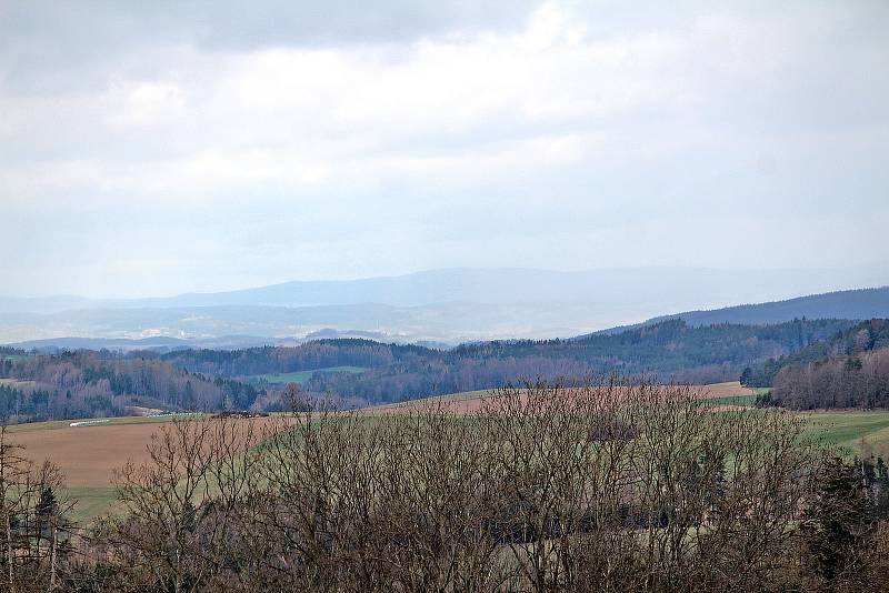 Krajina České Sibiře od Plachovy Lhoty.